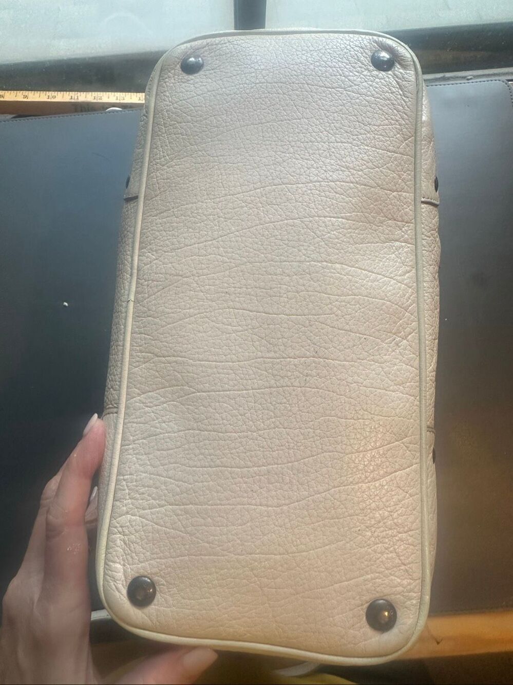 Coach Mickie Satchel in Caviar Grain Leather in GUC 2 hang tags - Picture 8 of 11